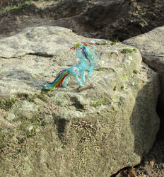 Size: 1854x2000 | Tagged: safe, artist:malte279, rainbow dash, pony, g4, craft, irl, photo, sculpture, wire sculpture