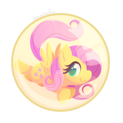 Size: 1280x1280 | Tagged: safe, artist:sharmie, part of a set, fluttershy, pony, g4, bubble, female, simple background, solo, transparent background