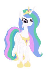 Size: 2063x2734 | Tagged: safe, artist:zeka10000, princess celestia, pony, g4, :3, female, high res, inkscape, mare, simple background, solo, transparent background, vector