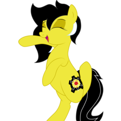 Size: 1000x1000 | Tagged: safe, artist:drzedworth, artist:wouterthebelgian1999, oc, oc:zedwin, pony, anatomically incorrect, dancing, eyes closed, happy, incorrect leg anatomy, simple background, solo, transparent background