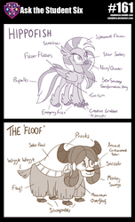 Size: 800x1313 | Tagged: safe, artist:sintakhra, silverstream, yona, classical hippogriff, hippogriff, yak, tumblr:studentsix, g4, anatomy, anatomy guide, female, monkey swings, stairs, that hippogriff sure does love stairs, tumblr