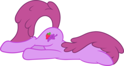 Size: 2800x1491 | Tagged: safe, artist:slb94, berry punch, berryshine, earth pony, pony, g4, face down ass up, faceplant, female, mare, passed out, simple background, solo, transparent background, vector