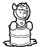 Size: 130x150 | Tagged: safe, artist:crazyperson, pony, unicorn, fallout equestria, fallout equestria: commonwealth, black and white, fanfic art, generic pony, grayscale, monochrome, picture for breezies, simple background, solo, transparent background