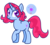 Size: 1281x1158 | Tagged: safe, artist:unicorn-mutual, oc, oc only, pony, unicorn, female, magical lesbian spawn, mare, offspring, parent:pinkie pie, parent:trixie, parents:trixiepie, simple background, solo, transparent background