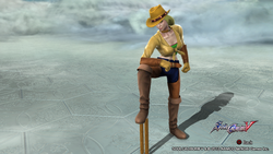 Size: 1280x720 | Tagged: safe, applejack, human, g4, humanized, soul calibur, video game, weapon