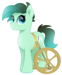 Size: 1600x1937 | Tagged: safe, artist:lostinthetrees, oc, oc only, earth pony, pony, female, mare, simple background, solo, transparent background, wheelchair