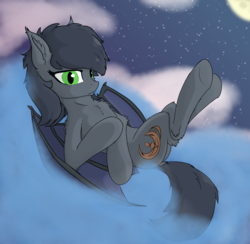 Size: 3500x3414 | Tagged: safe, oc, bat pony, pony, d.w.h.cn, female, green eyes, high res, looking at you, night, save