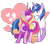 Size: 1138x1000 | Tagged: safe, artist:kiyoon, princess cadance, shining armor, alicorn, pony, unicorn, g4, couple, eye contact, female, heart, looking at each other, male, mare, missing accessory, ship:shiningcadance, shipping, simple background, stallion, straight, transparent background