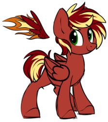 Size: 1024x1150 | Tagged: safe, artist:kellythedrawinguni, oc, oc only, pegasus, pony, hooves, male, simple background, solo, stallion, transparent background