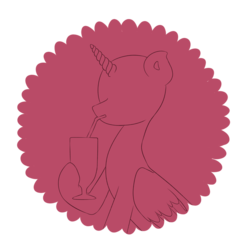 Size: 900x902 | Tagged: safe, artist:svpernxva, pony, drink, drinking, simple background, sketch, transparent background, your character here