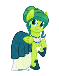Size: 1024x1320 | Tagged: safe, artist:talentspark, oc, oc only, oc:talent spark, pegasus, pony, clothes, dress, female, gala dress, mare, raised hoof, simple background, solo, transparent background