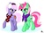 Size: 3392x2480 | Tagged: safe, artist:radiancebreaker, burning passion, minty bubblegum, earth pony, pony, unicorn, g4, clothes, earmuffs, female, high res, mare, scarf, simple background, white background
