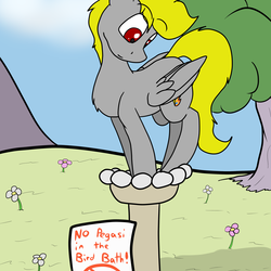Size: 3000x3000 | Tagged: safe, artist:undercoverpone, oc, oc only, oc:lightning flash, pegasus, pony, behaving like a bird, bird bath, fuck the police, high res, red eyes