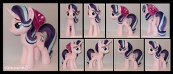 Size: 3028x1312 | Tagged: safe, artist:calusariac, starlight glimmer, pony, g4, beanie, hat, irl, photo, plushie, solo