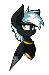 Size: 763x1152 | Tagged: safe, artist:crownedspade, oc, oc only, pegasus, pony, bust, female, mare, portrait, simple background, solo, transparent background