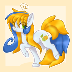 Size: 3000x3000 | Tagged: safe, artist:dreamyeevee, oc, oc only, oc:falling leaf, pony, high res, solo