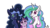 Size: 1280x720 | Tagged: dead source, safe, artist:greyscaleart, princess celestia, princess luna, twilight sparkle, alicorn, pony, unicorn, g4, adoracreepy, bust, constellation freckles, creepy, cute, cutelestia, female, freckles, greyscaleart is trying to murder us, grin, long mane, looking at you, lunabetes, mare, me and the boys, messy mane, missing accessory, royal sisters, signature, simple background, smiling, squee, thousand yard stare, transparent background, trio, twiabetes, unicorn twilight, wide eyes