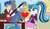 Size: 1736x1020 | Tagged: safe, artist:themexicanpunisher, edit, edited screencap, screencap, flash sentry, sonata dusk, best trends forever, equestria girls, g4, my little pony equestria girls: better together, my little pony equestria girls: rainbow rocks, converse, female, male, ship:senata, shipping, shipping domino, shoes, straight