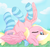 Size: 3237x3072 | Tagged: safe, artist:alphadesu, oc, oc only, oc:bay breeze, pegasus, pony, bow, chest fluff, clothes, cute, ear fluff, female, hair bow, high res, looking at you, lying in grass, mare, on back, one eye closed, socks, solo, striped socks, upside down, wink, ych result