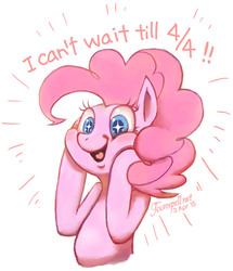 Size: 540x629 | Tagged: safe, artist:toonspell, pinkie pie, earth pony, pony, g4, blushing, chubby cheeks, cute, excited, female, mare, simple background, white background