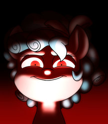 Size: 3904x4500 | Tagged: safe, artist:chub-wub, cozy glow, pony, g4, creepy, evil grin, female, filly, grin, pure concentrated unfiltered evil of the utmost potency, pure unfiltered evil, shrunken pupils, smiling, solo