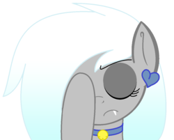 Size: 1142x918 | Tagged: safe, artist:omgitslynx, oc, oc:moonlight melody, bat pony, pony, bat pony oc, collar, ear piercing, earring, facehoof, jewelry, piercing, simple background, transparent background