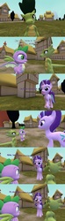 Size: 1920x6480 | Tagged: safe, artist:soad24k, spike, starlight glimmer, dragon, kobold, g4, 3d, comic, dialogue, gmod, winged spike, wings