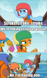 Size: 640x1069 | Tagged: safe, edit, edited screencap, screencap, gallus, rainbow dash, smolder, yona, g4, non-compete clause, male, stroke, text, the simpsons