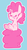 Size: 670x1220 | Tagged: safe, artist:typhwosion, pinkie pie, earth pony, pony, g4, beady eyes, blue background, cute, diapinkes, female, filly, open mouth, simple background, solo, tail stand