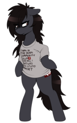 Size: 754x1200 | Tagged: safe, artist:replica, oc, oc only, oc:replica, earth pony, pony, semi-anthro, 2019 community collab, derpibooru community collaboration, arm hooves, bags under eyes, bipedal, female, simple background, solo, transparent background, 🅱