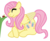 Size: 1600x1300 | Tagged: safe, artist:glamgoria-morose, fluttershy, butterfly, ladybug, pegasus, pony, g4, female, long hair, long mane, mare, pink mane, plant, solo, tree, yellow