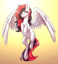 Size: 1614x1800 | Tagged: safe, artist:sparkling_light, oc, oc only, pegasus, pony, female, mare, solo, ych result