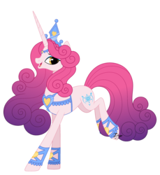 Size: 2650x2896 | Tagged: safe, artist:dianamur, princess amore, pony, unicorn, g4, female, high res, mare, simple background, solo, transparent background