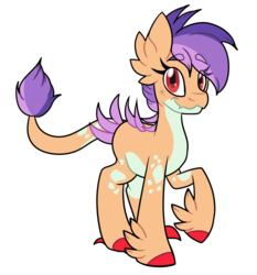 Size: 1554x1668 | Tagged: safe, artist:acluigiyoshi, oc, oc only, oc:peridot, dracony, hybrid, female, interspecies offspring, mare, offspring, parent:scootaloo, parent:spike, parents:scootaspike, simple background, solo, transparent background