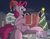 Size: 3302x2552 | Tagged: safe, artist:rapidstrike, pinkie pie, earth pony, human, pony, g4, 2018, christmas, christmas tree, city, female, giant pony, high res, holiday, macro, mare, night, people, stars, tree