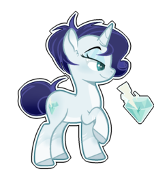 Size: 912x1010 | Tagged: safe, artist:jxst-alexa, oc, oc only, pony, unicorn, female, makeup, mare, offspring, parent:rarity, parent:soarin', parents:soarity, raised hoof, simple background, solo, transparent background