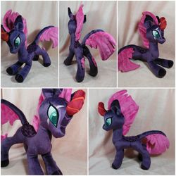 Size: 2896x2896 | Tagged: safe, artist:doctorkoda, tempest shadow, kirin, pony, g4, female, high res, horn, irl, kirin-ified, mare, photo, plushie, smiling, species swap, tempest gets her horn back