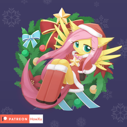 Size: 1000x1000 | Tagged: safe, artist:howxu, fluttershy, anthro, g4, blushing, boots, clothes, cute, dress, female, panties, panty shot, patreon, patreon logo, shoes, shyabetes, skirt, smiling, solo, underwear, upskirt, white underwear, wings