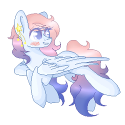 Size: 300x300 | Tagged: safe, artist:blocksy-art, oc, oc only, oc:masquerade eve, pegasus, pony, blushing, female, mare, simple background, solo, transparent background