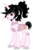 Size: 3720x5688 | Tagged: safe, artist:evilfrenzy, oc, oc only, oc:frenzy, pony, alternate color palette, choker, crossdressing, simple background, solo, white background