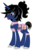 Size: 3720x5688 | Tagged: safe, alternate version, artist:evilfrenzy, oc, oc only, oc:frenzy, pony, choker, crossdressing, simple background, solo, white background