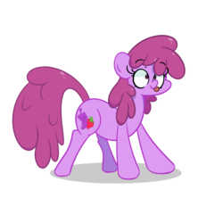 Size: 1280x1280 | Tagged: safe, artist:turtlefarminguy, berry punch, berryshine, earth pony, pony, g4, :p, berrybetes, female, mare, silly, simple background, solo, tongue out, white background