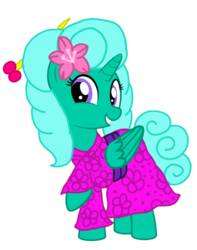 Size: 852x1080 | Tagged: safe, artist:jhayarr23, artist:徐詩珮, edit, vector edit, glitter drops, alicorn, pony, g4, alicornified, base used, clothes, cute, flower, flower in hair, glitterbetes, glittercorn, kimono (clothing), race swap, simple background, transparent background