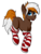 Size: 900x1200 | Tagged: safe, artist:oblique, oc, oc only, earth pony, pony, chest fluff, clothes, cute, ear fluff, happy, looking at you, male, open mouth, raised hoof, raised hooves, simple background, socks, solo, stallion, striped socks, teeth, transparent background