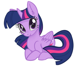 Size: 1024x877 | Tagged: safe, artist:skumpup, twilight sparkle, alicorn, pony, g4, cute, female, mare, prone, simple background, smiling, solo, transparent background, twiabetes, twilight sparkle (alicorn)