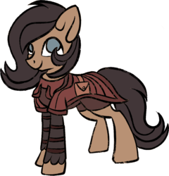Size: 906x942 | Tagged: safe, artist:tiothebeetle, oc, oc only, oc:quillwright, pegasus, pony, fallout equestria, fallout equestria: of shadows, female, saddle bag, scribe, scribe robe, simple background, solo, steel ranger, steel ranger scribe, transparent background