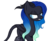 Size: 734x605 | Tagged: safe, artist:aledera, oc, oc only, oc:irati, bat pony, pony, bat pony oc, female, horns, simple background, slit pupils, solo, transparent background