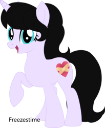 Size: 3215x3912 | Tagged: safe, artist:freezestime, oc, oc only, unnamed oc, pony, unicorn, base used, high res, looking at you, simple background, smiling, solo, transparent background