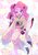 Size: 1450x2048 | Tagged: safe, artist:yam, pinkie pie, earth pony, pony, equestria girls, g4, clothes, cute, eyes closed, female, kimono (clothing), looking at you, mare, one eye closed, open mouth, self ponidox, solo, wink