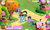 Size: 800x480 | Tagged: safe, gameloft, pinkie pie, rainbow dash, rarity, svengallop, twilight sparkle, alicorn, pony, g4, apple tree, gem, glasses, sunglasses, sweet apple acres, tree, twilight sparkle (alicorn), well